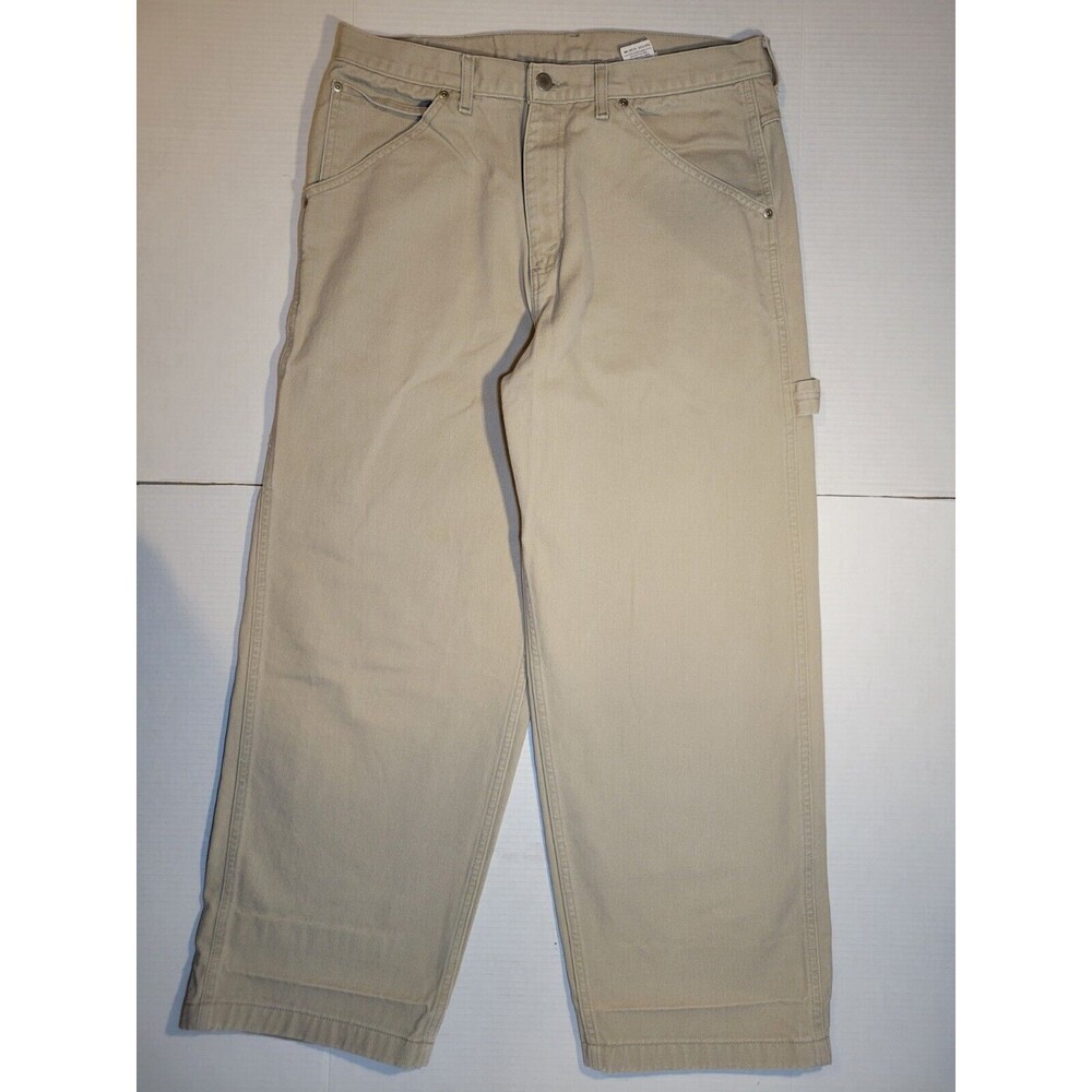 NORTHWEST BLUE‎ Womens Carpenter Khaki  Wide Leg Pants 36x30 North West